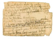 El manuscrito fechado el 18 de octubre de 1929 en Nueva York, el &uacute;nico original del poema 'Crucifixi&oacute;n'