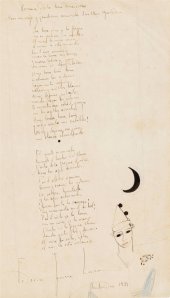Romance de la luna luna. 1934. Poema aut&oacute;grafo firmado por Federico Garc&iacute;a Lorca
