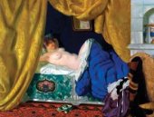 La pintura vendida por Christie’s llamada 'La odalisca', adjudicada la autor&iacute;a de Boris Kust&oacute;diev (1878-1927).