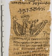 Papiro con hechizo de amor. Foto: Effy Alexakis / Macquarie University