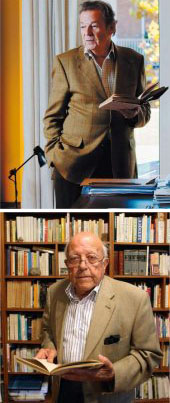 Los escritores Luis Racionero y Jos&eacute; Jim&eacute;nez Lozano.