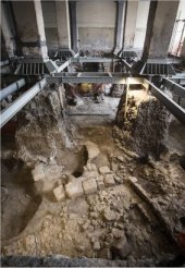 Las extra&ntilde;as obras que se ven a lo lejos en Weston-super-Mare