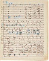 Manuscrito de la Sinfonía Nº 2 de Gustav Mahler (1860-1911), conocida como "Resurrección"