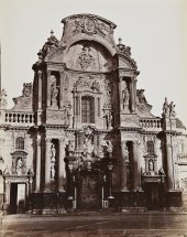 Charles Clifford, Murcia, Fachada principal de la Catedral, 1862. Papel albuminado, 41,8 x 33 cm, tiraje de &eacute;poca. Fotograf&iacute;a Sala Balclis de Barcelona