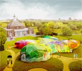 Serpentine Pavilion dise&ntilde;ado por SelgasCano 2015: vista diurna. Imagen &copy; Steven Kevin Howson / SelgasCano