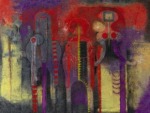TAMAYO, Rufino, Tres personajes, 1970, &oacute;leo sobre lienzo, 96 x 130 cm