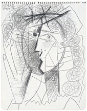 T&ecirc;te de Femme' de Picasso, realizada en 1965