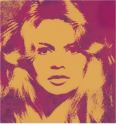 Brigitte Bardot realizado por Andy Warhol, una de las m&aacute;s de 300 obras de la colecci&oacute;n de arte de G&uuml;nter Sachs