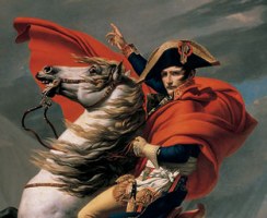 Jacques-Louis David, Napole&oacute;n cruzando los Alpes, c. 1801