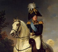 Retrato ecuestre de Alejandro I, por Franz Kr&uuml;ger (detalle)