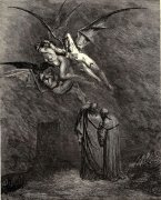 'Divina Comedia' Dante Alighieri, grabado de Gustave Dor&eacute;