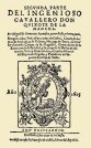 Primera edici&oacute;n de la segunda parte de El Quijote
